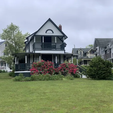 Victorian cottage overlooking downtown Oak Bluffs and the Harbor.