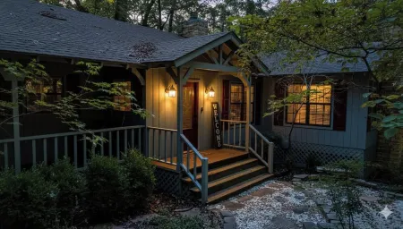 Enjoy 1.3 wooded acres and location to amenities Holly Lake has to offer.