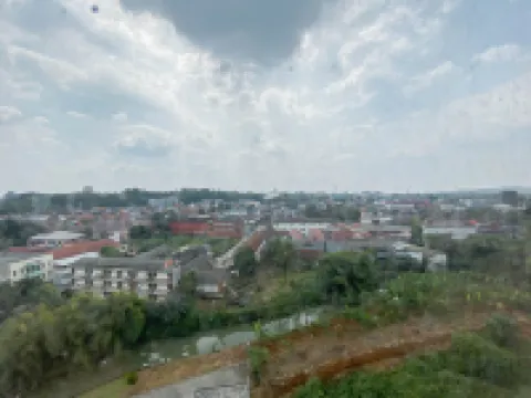 Neat Studio with Blue Toned Wall at Dramaga Tower Apartment By Travelio Hotels in Dramaga