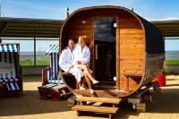 Modern vacation apartment directly on the North Sea dike