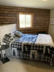 Newly remodeled log cabin next to beautiful Wisconsin River- Rivers Edge Cabin Hotels near Whispering Winds Winery