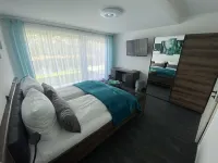 Apartments-Saaldorf WG1 with terrace and view of the reservoir