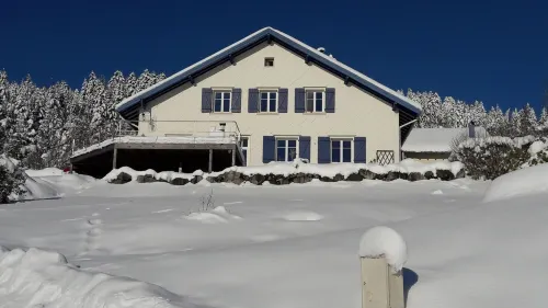 Independent apartment in house facing south over the lake