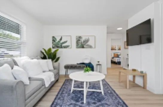 Stylish Duplex with Fenced Backyard and BBQ Grill - Tranquil Escape