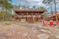 Deck & Fire Pit: Waterfront Cabin in Greers Ferry! - 3-Star