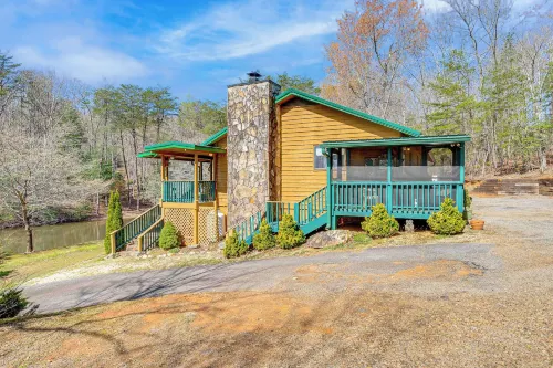 Murphy Cabin w/ Deck, Grill & Private Pond! - 3-Star
