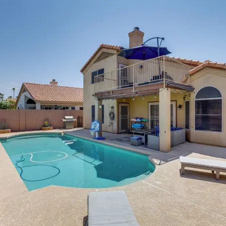 Heated Pool & Lake Views: Goodyear Getaway