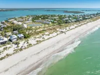 Little Gasparilla Island - Gulf view, golf cart, ferry, pool, boat dock, parking