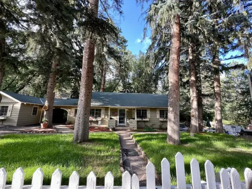 Your private luxury resort in town on trails. 5 private bedrooms, 3 full baths