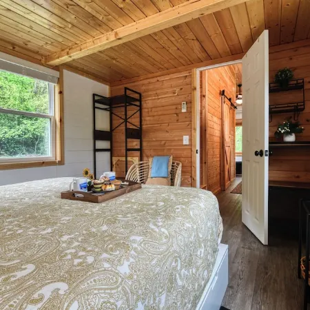 The Cataloochee Tiny Home on the Pigeon River