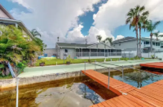 Waterfront home with direct gulf access