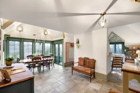 Swedish Storybook in bluffs hiking trails & stream