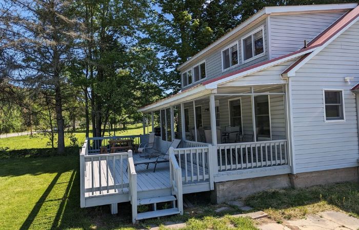 Waterfront house on the upper most portion of the West Branch Delaware.