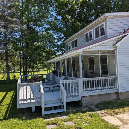 Waterfront house on the upper most portion of the West Branch Delaware.
