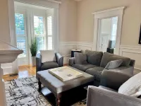 Stylish home next to train to Boston, near Salem