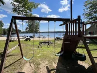 Cabin between Two Lakes -Private Beach on Moose Pond Minutes to Pleasant Mt Ski Hotels in Bridgton