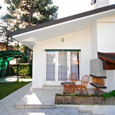 Villa with an Outdoor Fireplace