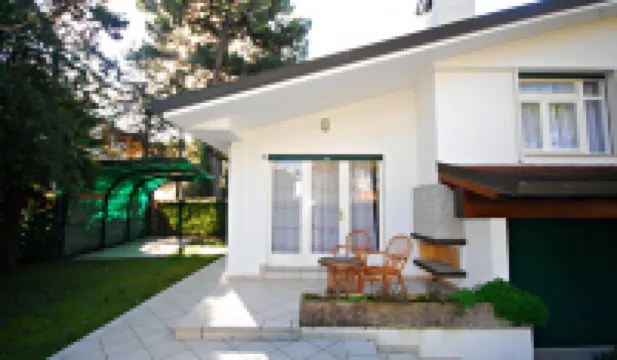 Villa with an Outdoor Fireplace