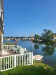Cozy condo with harbor views. Walk to Dock Square and Beach.