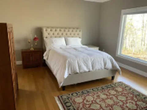 Private brick home in the woods near lake