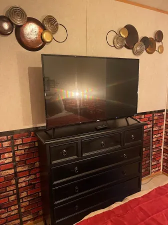 Lake views in fall, sleeps up to 4 with a hot tub.