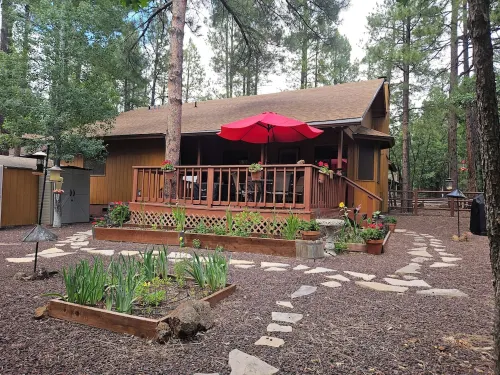 Garden Cabin with Fenced Yard and AC