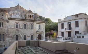 Tripodon Plaka in the Shade of Acropolis by Ghh