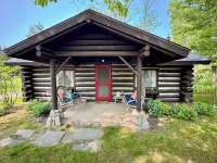 Log Cabin on Tunnel of Trees  with Lake Michigan View!
