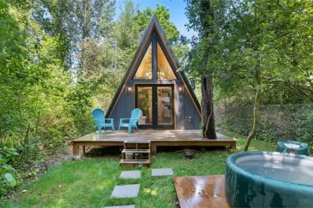Tranquil A-Frame Cabin Retreat Nature's Serenity