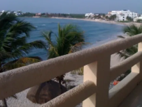 Direct Oceanfront, Corner Balcony Panoramic View of Beach, Half Moon Bay, Akumal Hotels in Akumal