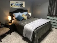 Suite with ocean view patio, three blocks to pier.