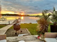 Sunset Circle West facing waterfront Cottage