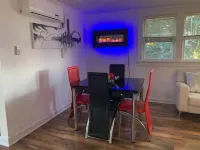 Modern and stylish upstairs one bedroom apartment.