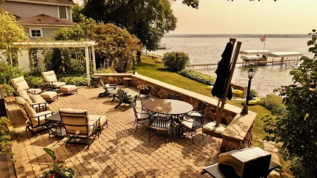 Lakeside — Luxury on Owasco Lake — Level Lake Frontage — Best Location