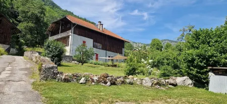 La Villiaz" farm!  Exceptional view of Mont Blanc.