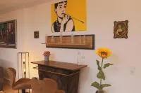 Exclusive city studio with 3 bedrooms in art nouveau villa & Hercules view for 8 guests