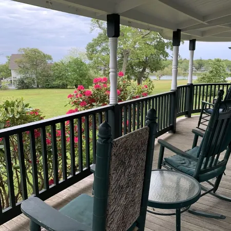 Victorian cottage overlooking downtown Oak Bluffs and the Harbor.