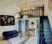 Cozy mezzanine in historic building, comfort assured