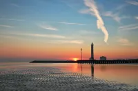 Seafront apartment with private parking