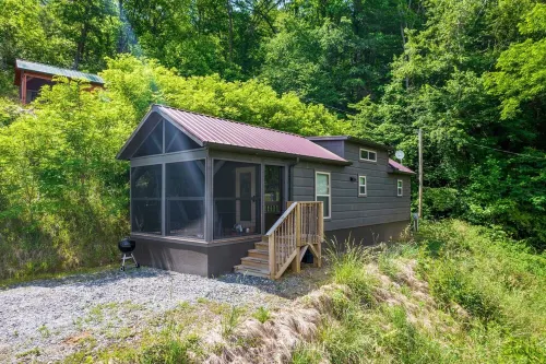 Smoky Mountain Mist, Tiny Home, Custom Log Cabin,  Great Smoky Mountains