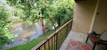 On the Little River in the heart of Townsend, with a beautiful view!