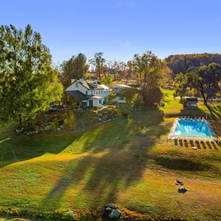 Idyllic 50 Acre Retreat w/ Pool, Tennis, Fishing; Built for XL Groups to Escape!