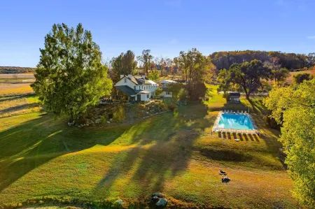 Idyllic 50 Acre Retreat w/ Pool, Tennis, Fishing; Built for XL Groups to Escape!