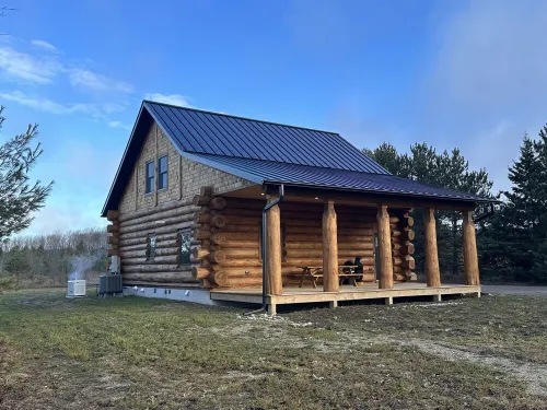 Log Cabin located in Northern Michigan just minutes from Lake Michigan.