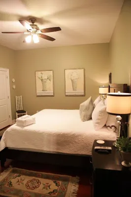 Historic District, easy walking to everything. Convenient public parking.