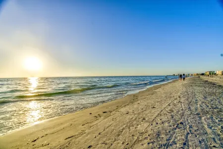 Beachfront condo in Madeira Beach directly across from Johns Pass Village