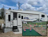Camper at Minigolf Course TIGER - AC - Furnace - Fully Furnished