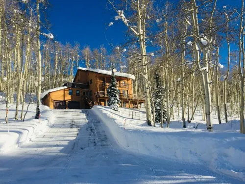 Mountain Modern- NEW- Wildflowers, backs up to Snodgrass Trail & VIEWS of Mt CB