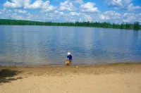 Secluded Lodge on Lac Vieux Desert 370 Feet of Lakefront-Private Beach