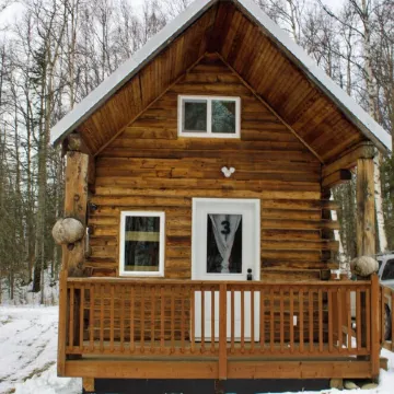 Petite Cabin With Ladder Loft